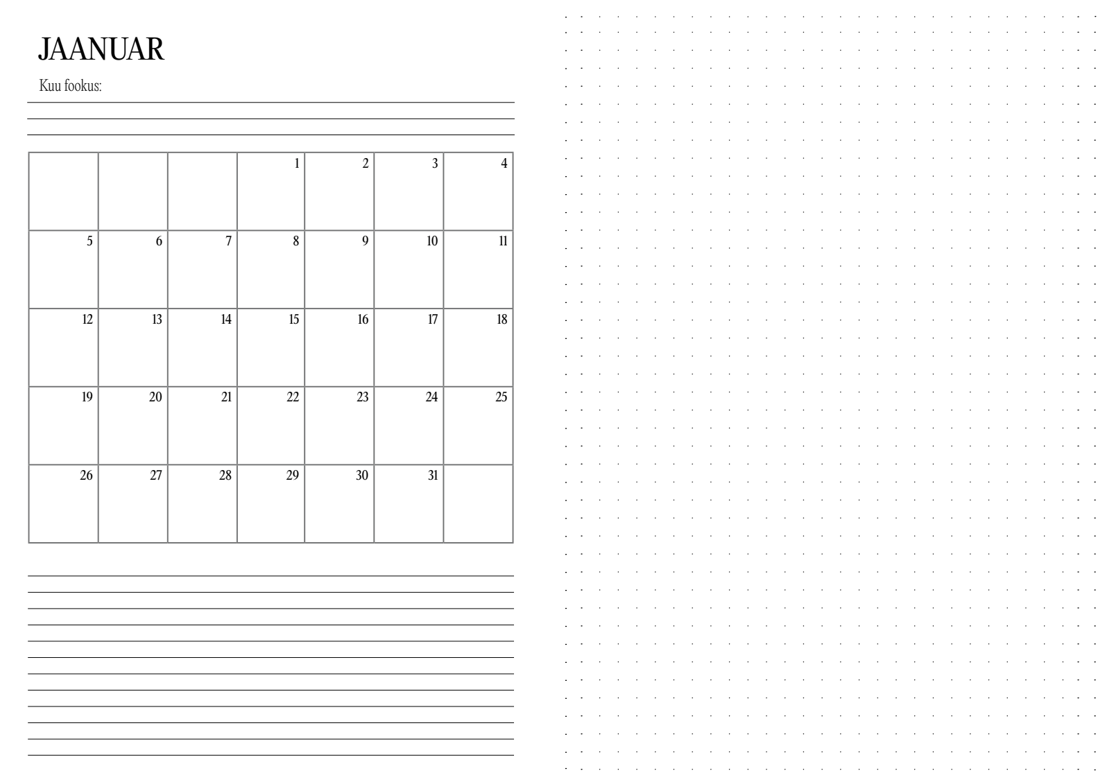 2026 kuude ülevaated